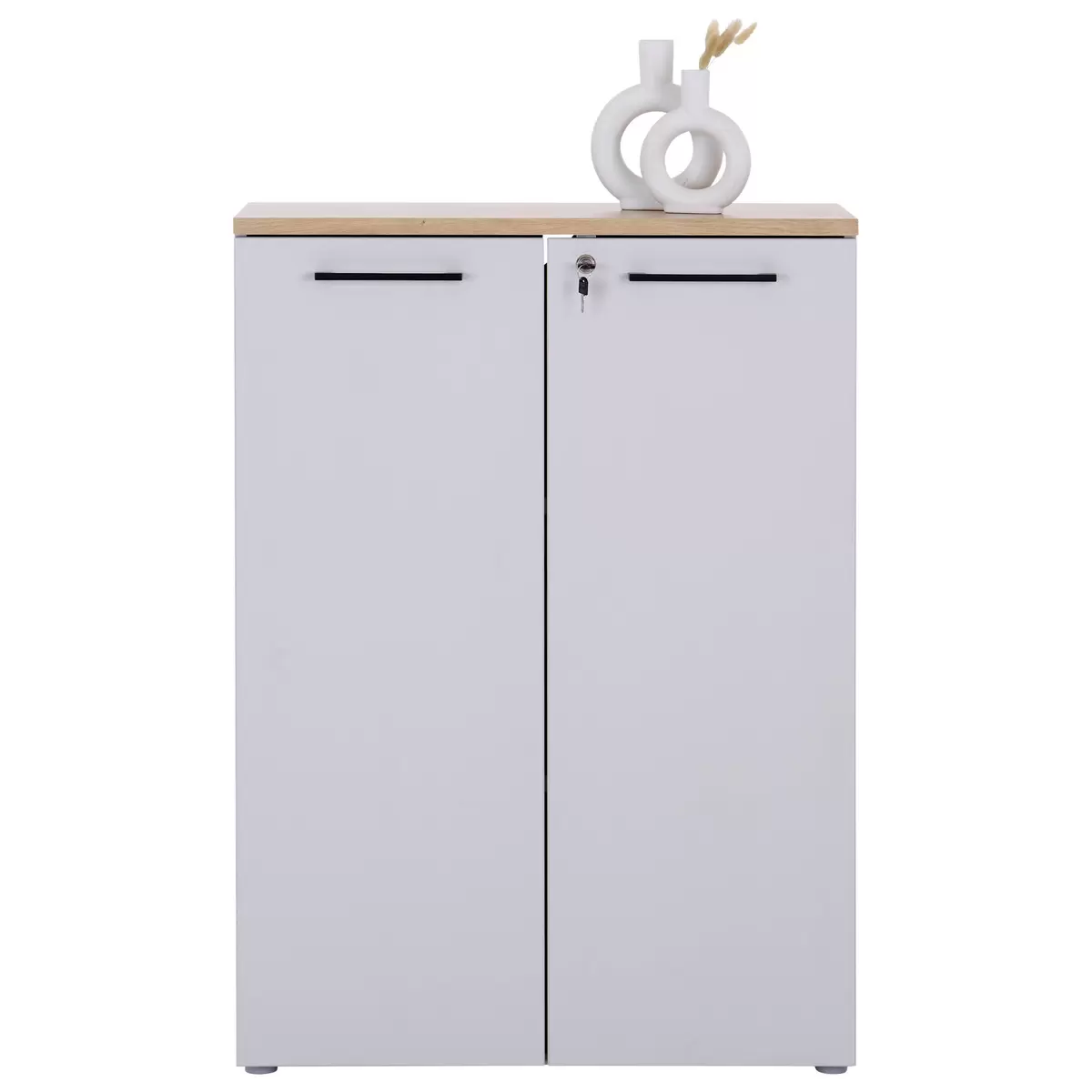 Aktenschrank Kontor K5 hellgrau,Eiche