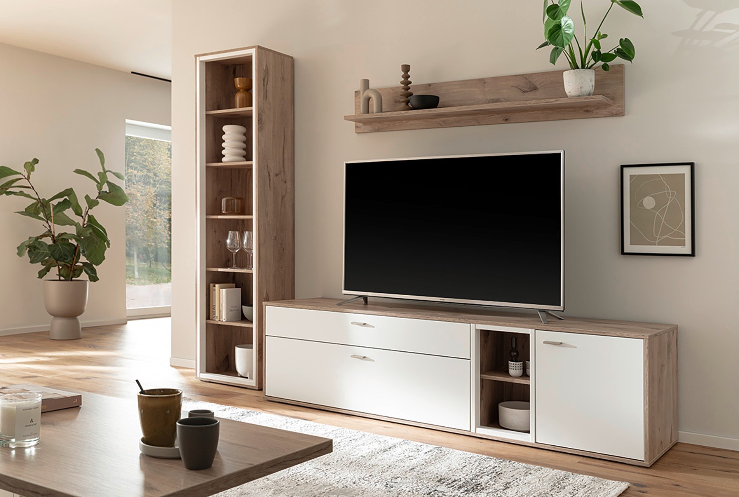 MCA furniture Wohnwand »SANTERNO« Komplett-Set, 3-teilg, 3 Stk. tlg.