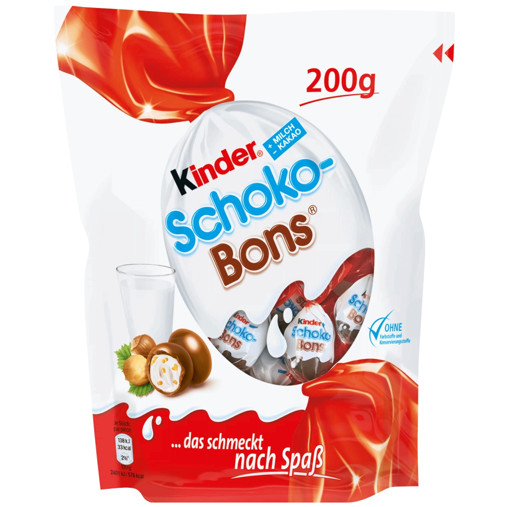 Kinder Schoko Bons Ferrero 200g Packung MHD:28.1.25