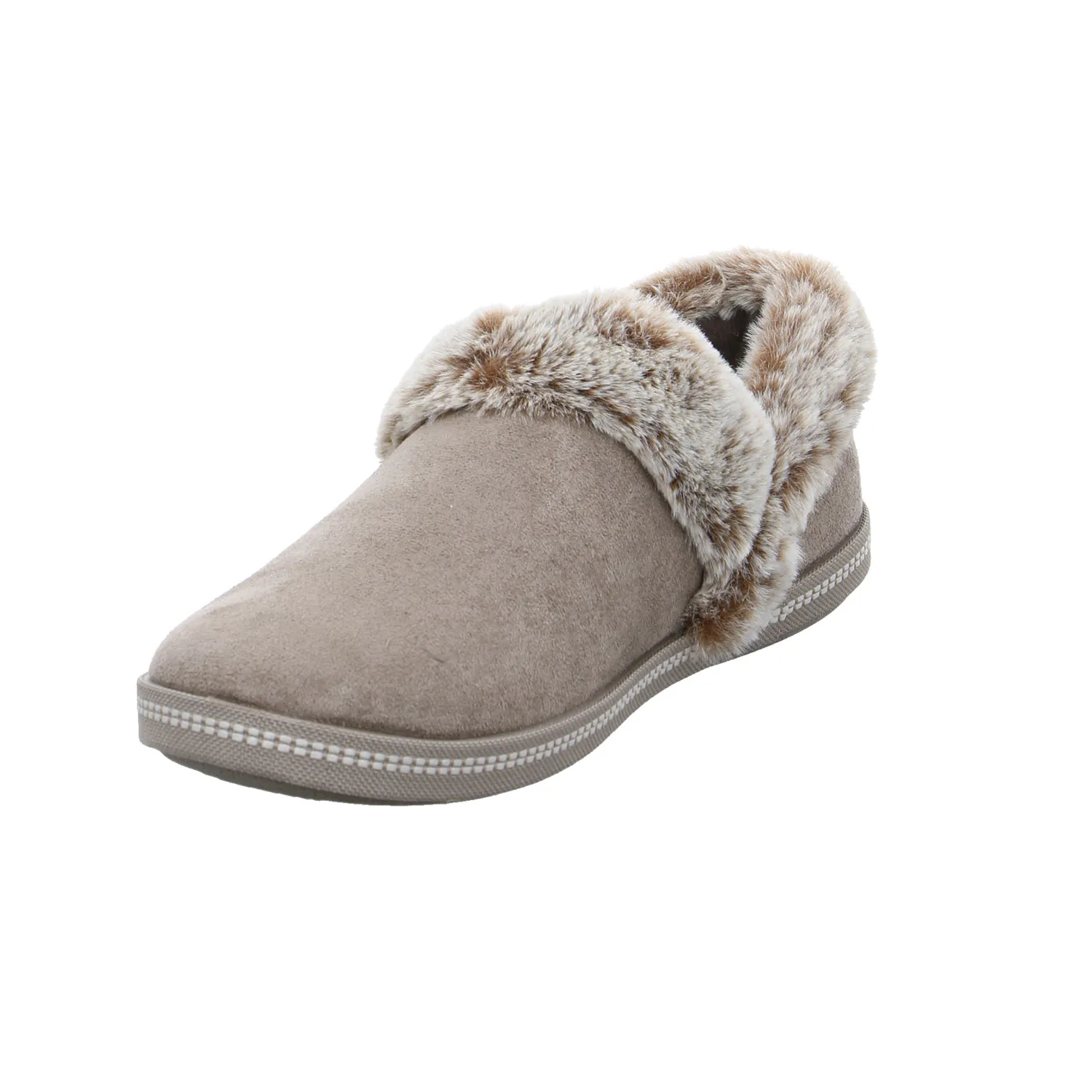 SKECHERS Hausschuh Taupe Lederimitat