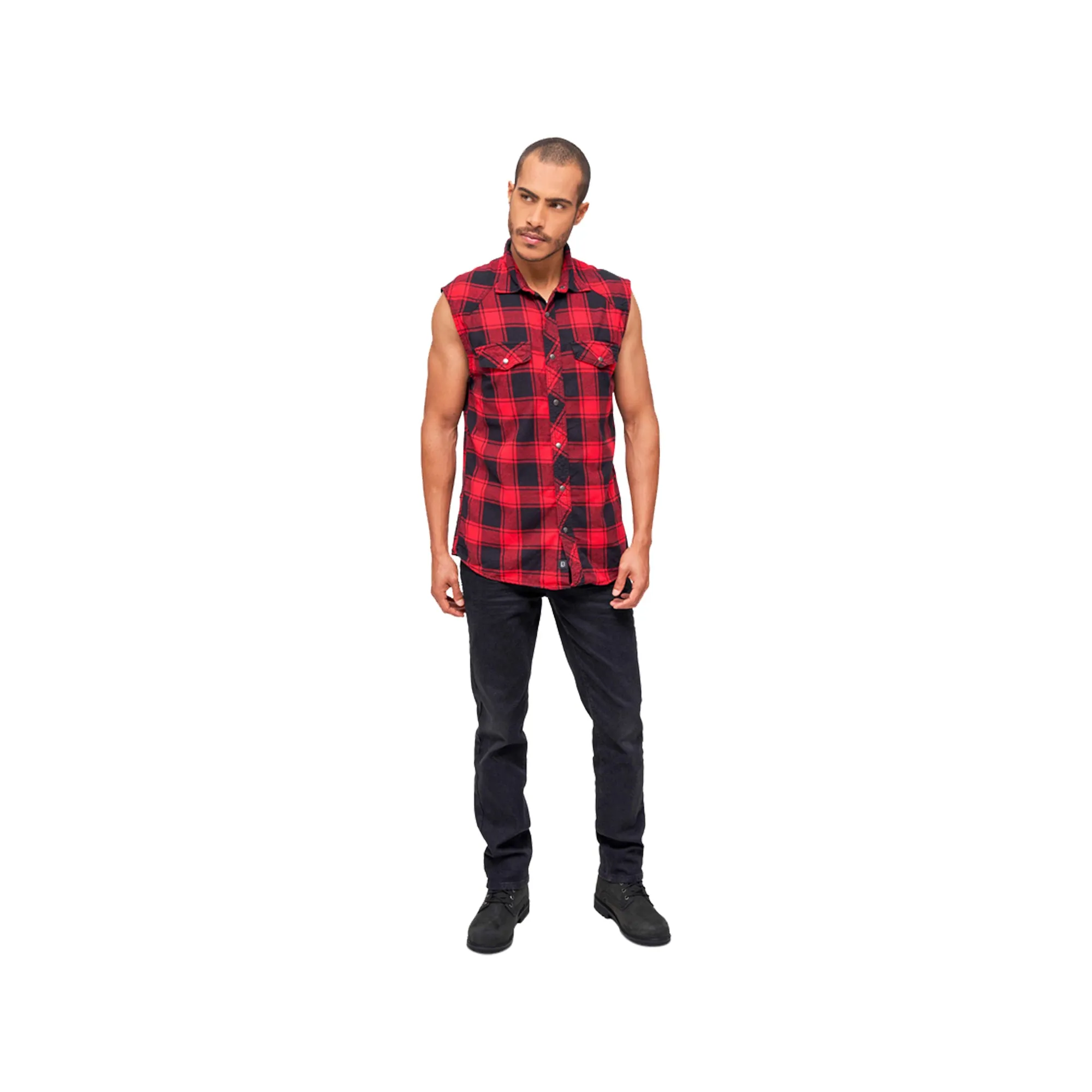 Brandit -  Hemd Checkshirt Sleeveless