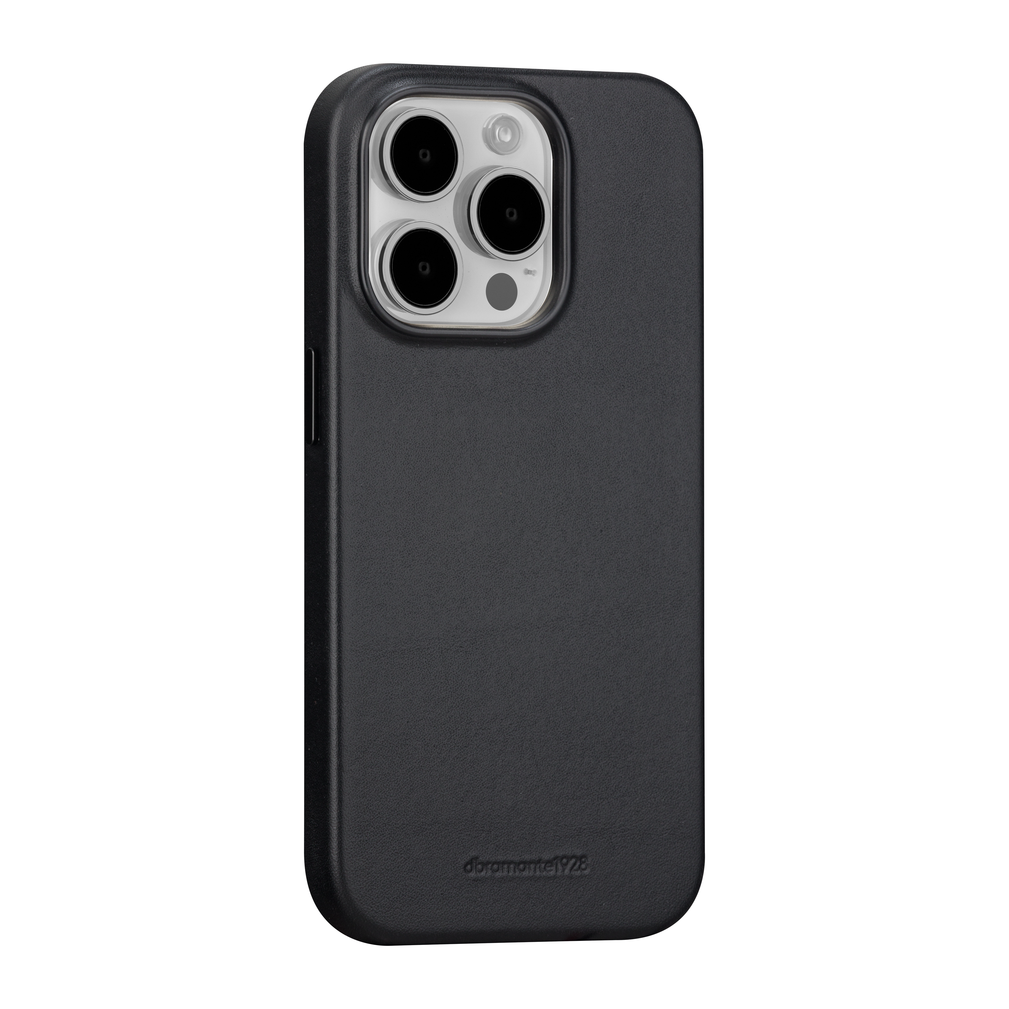 iPhone 15 Pro MagSafe Echtleder Hardcase Hülle Roskilde Recycled (RO61GTBL1888) - Schwarz