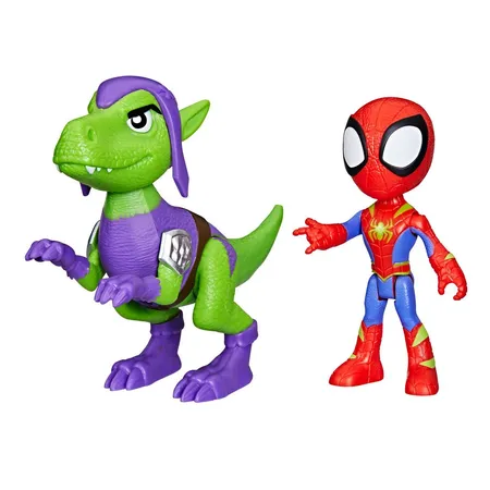 Hasbro Marvel Spidey und seine Super-Freunde Dino-Webs Held und Dino, 1 Packung, 2-fach sortiert