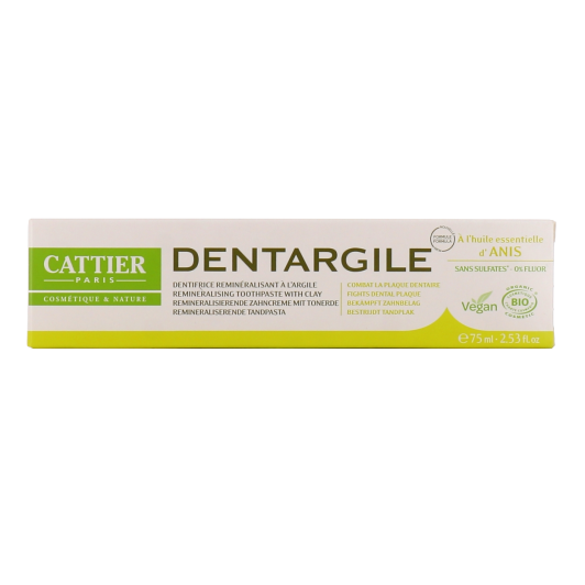 Dentifrice reminéralisant à l'argile Bio Dentargile Cattier