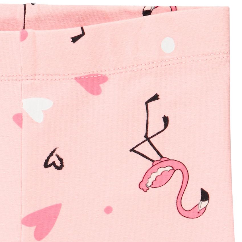 Caleçon court en jersey imprimé pour fille - Rose