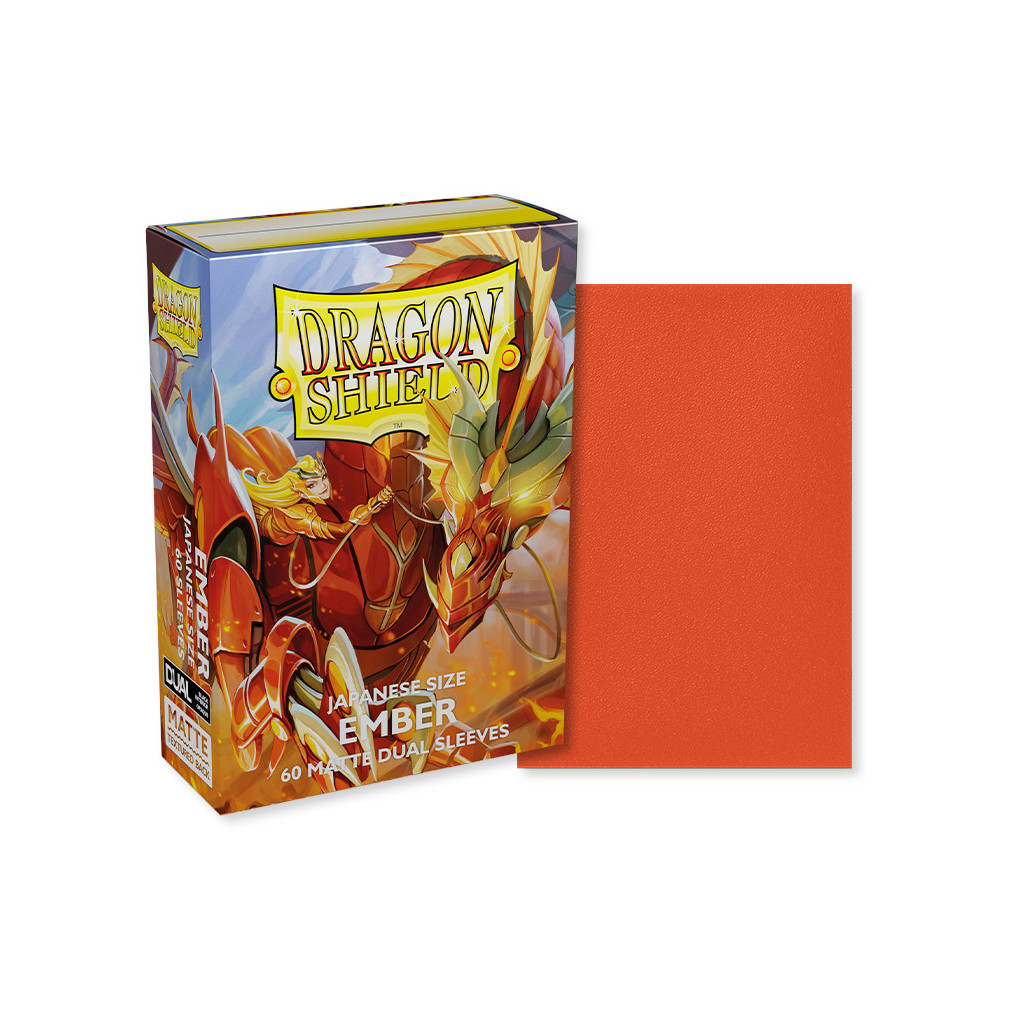 Dragon Shield - 60 Japanese Sleeves Dual Matte - Ember