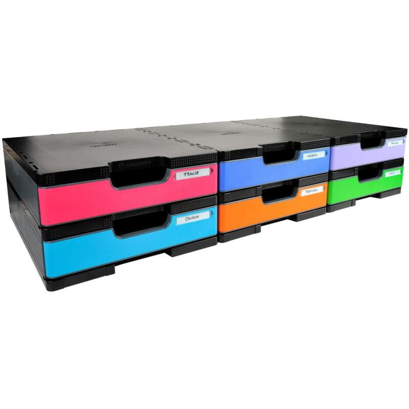 Module de classement Modulodoc set élément de base standard Ecoblack - Gris foncé