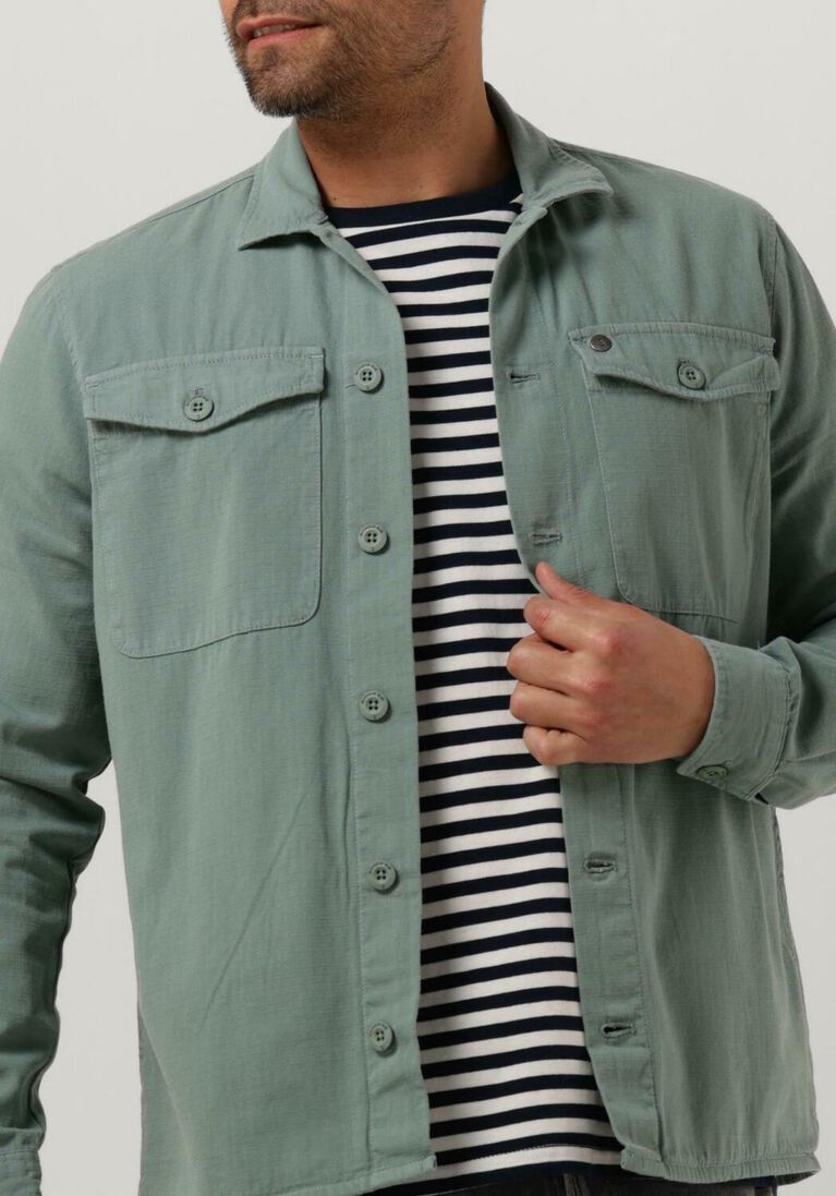 BUTCHER OF BLUE groene butcher of blue overshirt saturn ripstop overshirt