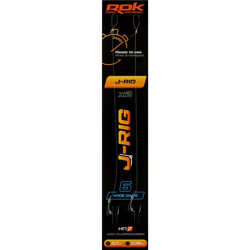 Bas De Ligne Rok Fishing J-Rig Wide Gape - Par 2