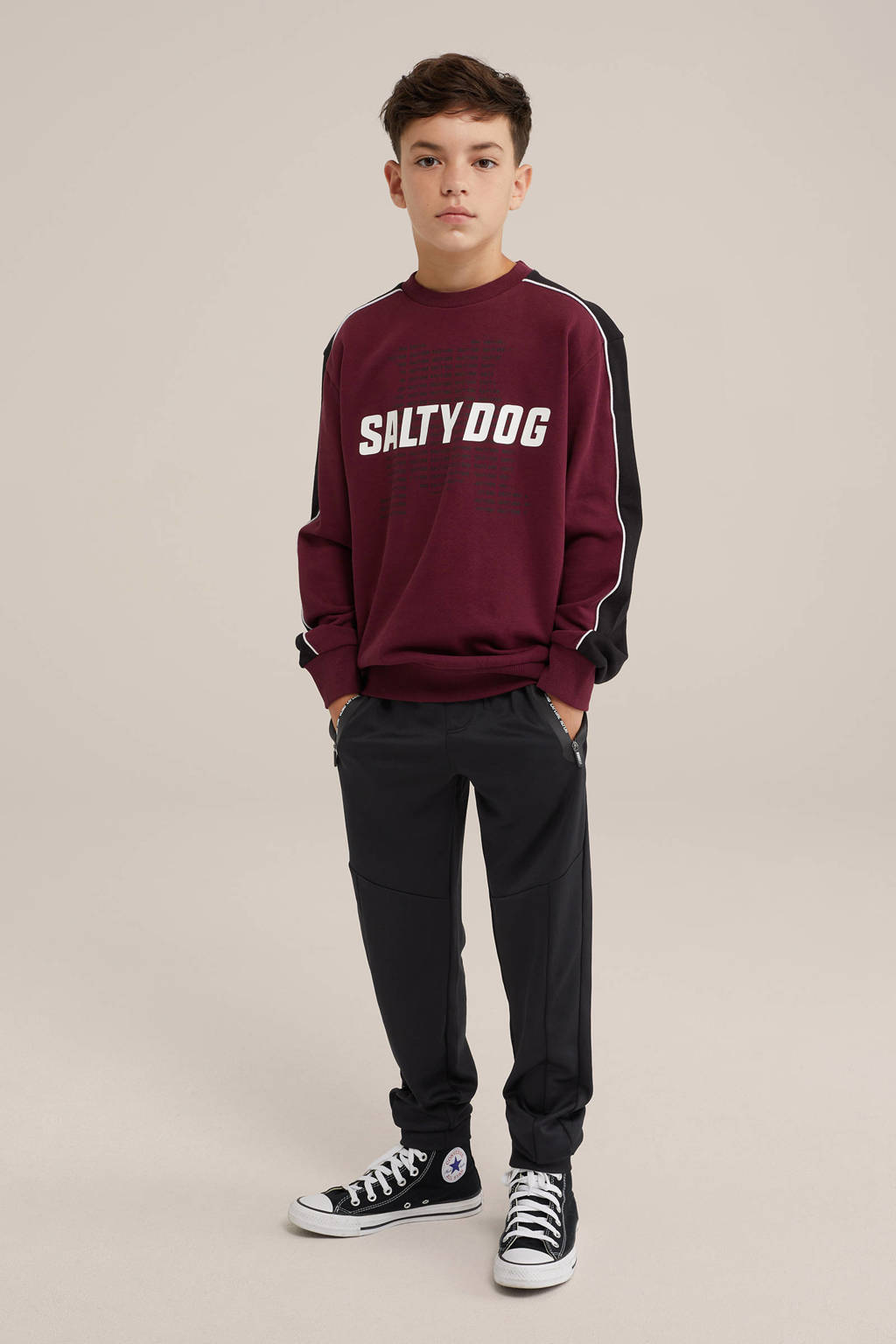 WE Fashion joggingbroek zwart