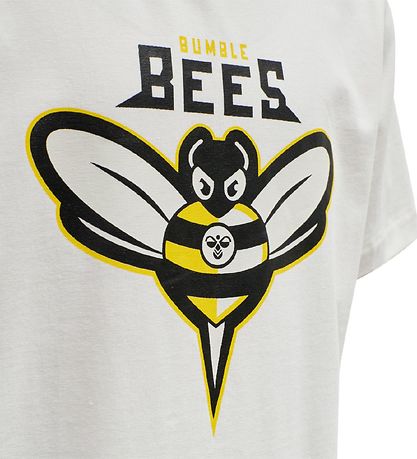 Hummel T-Shirt - hmlRimshot - Marchmallow m. Biene