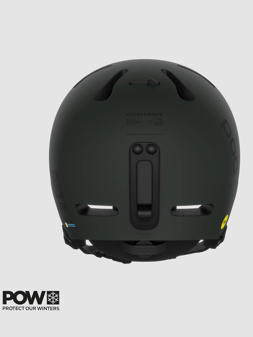 POC Fornix MIPS Pow JJ Helmet bismuth green matt