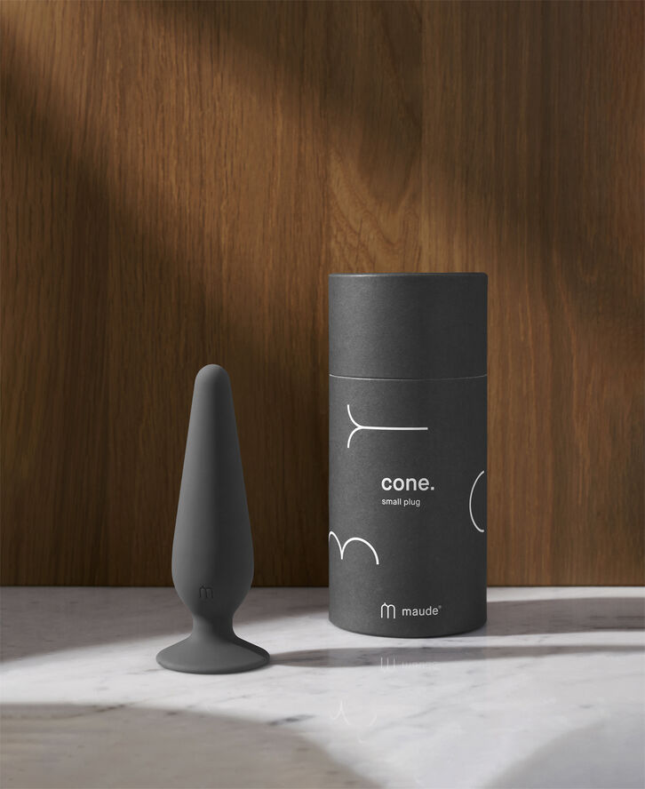 MAUDE Cone Buttplug - Small Trækul