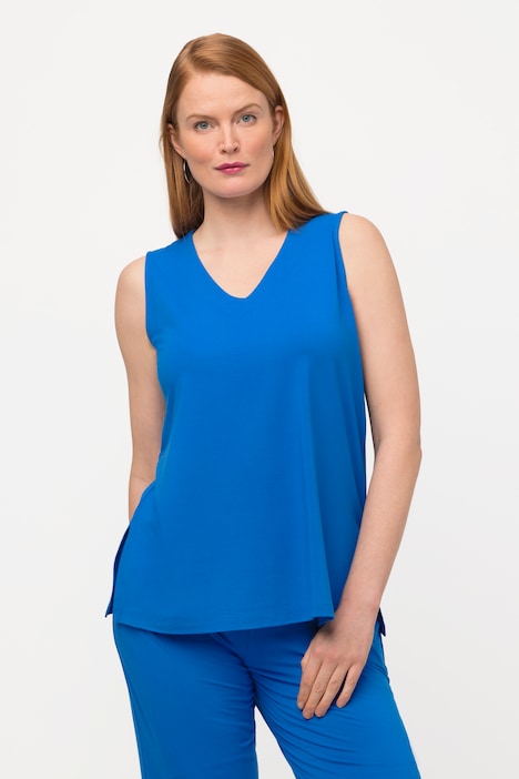 Top, Slim, V-Ausschnitt, ärmellos