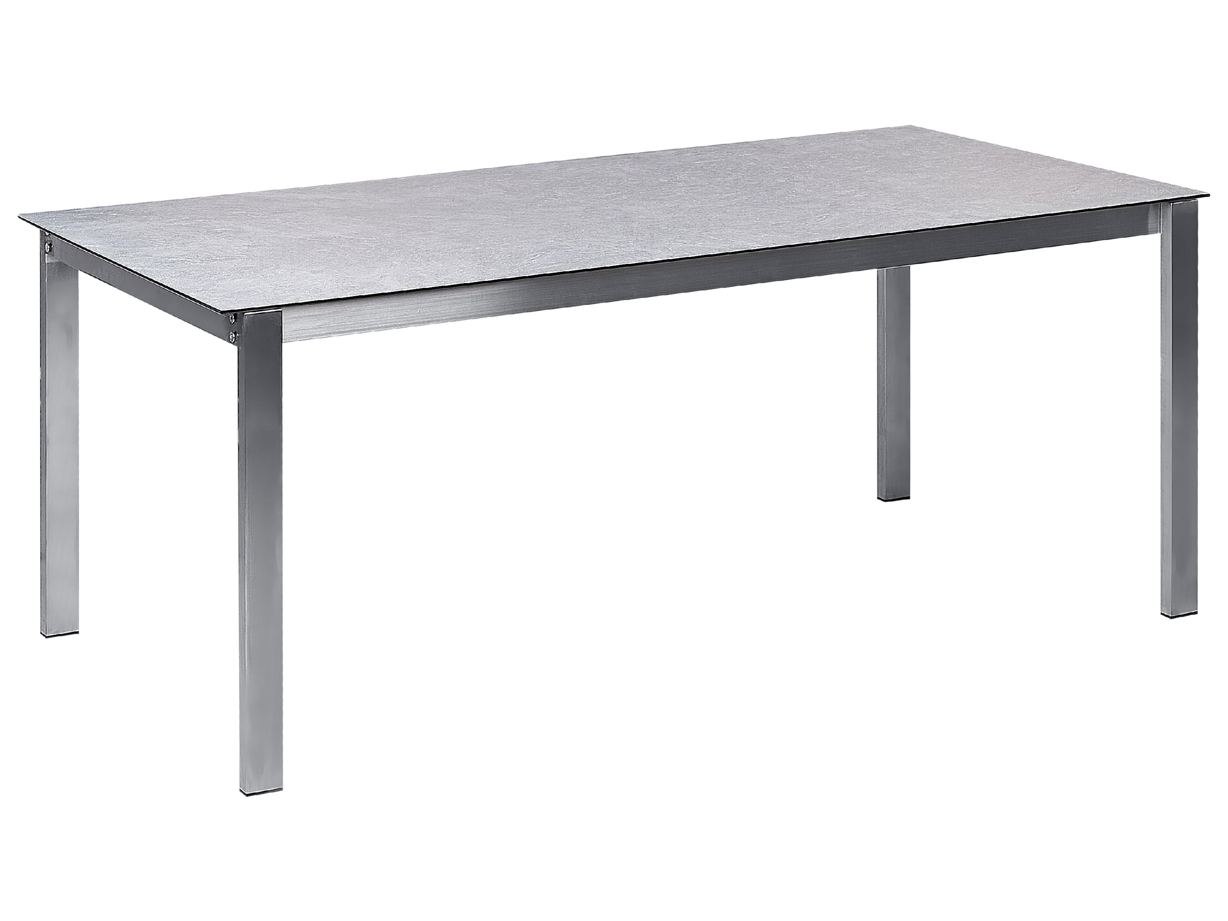 Tuin eettafel COSOLETO 180 cm 90 cm Glas Grijs