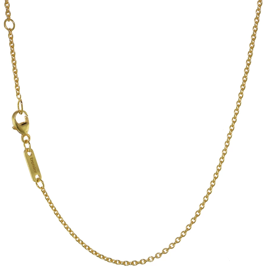 trendor Mädchen-Halskette mit Herz-Anhänger Gold 333 bicolor
