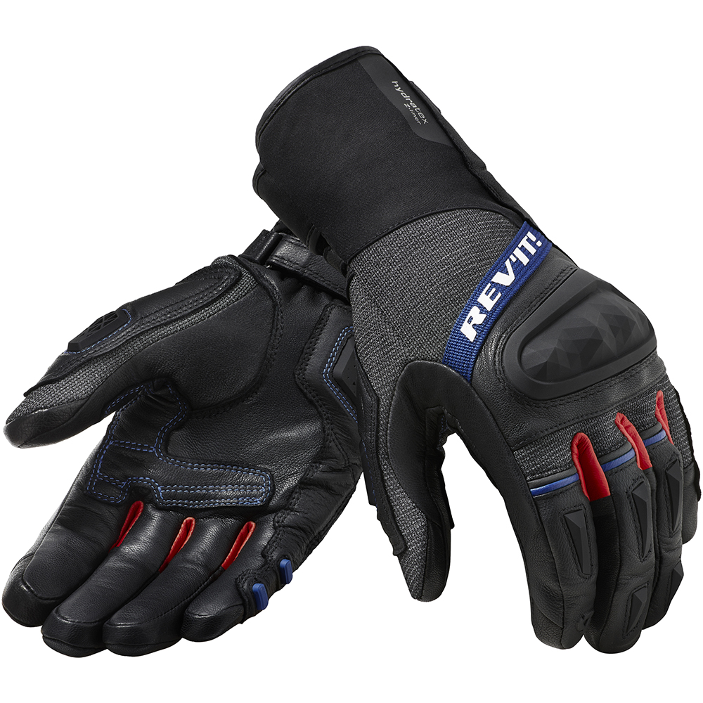 Rev'it - Gants Sand 4 H2O Noir / Rouge