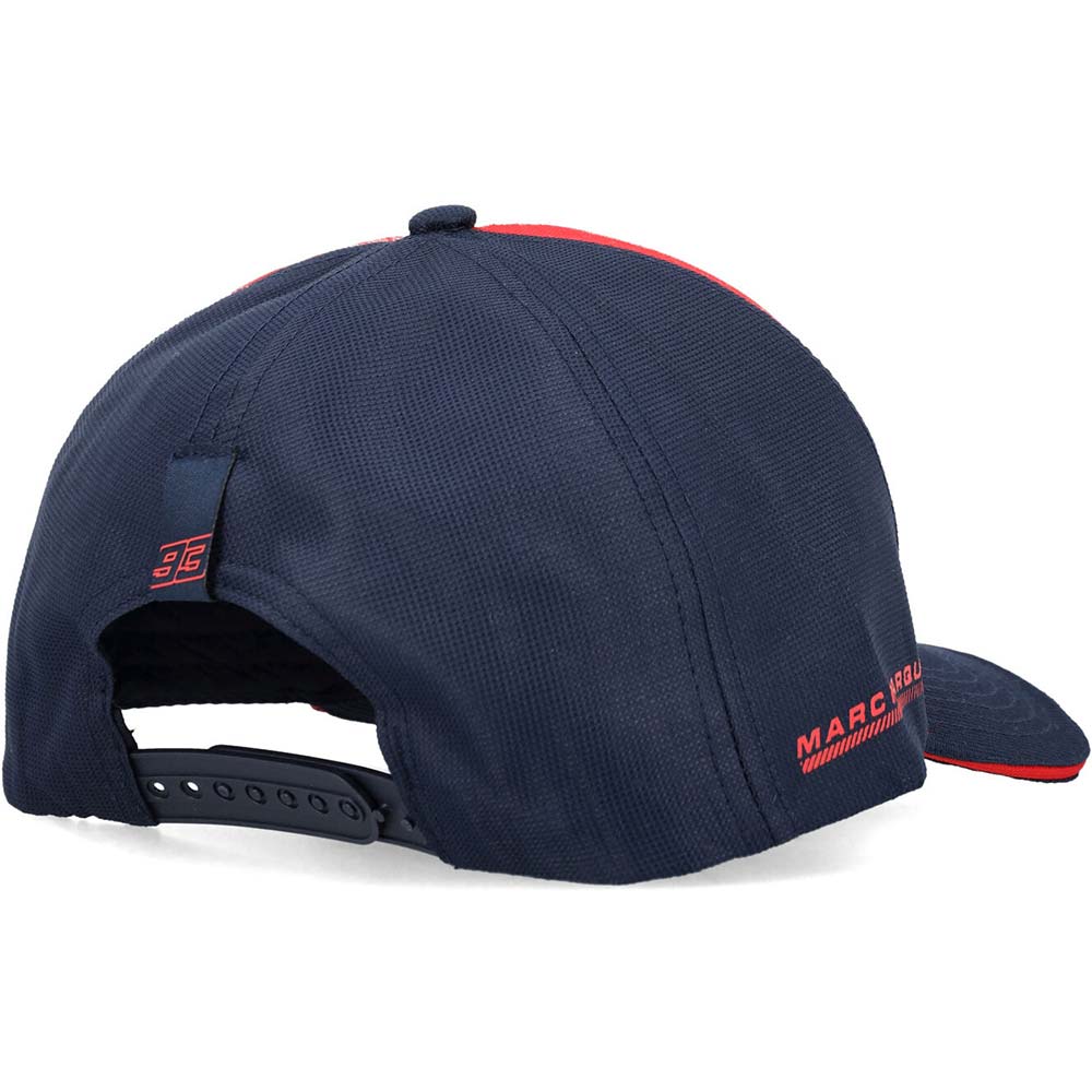 marc marquez - Casquette baseball 93 Technical and Stripes Bleu / Rouge