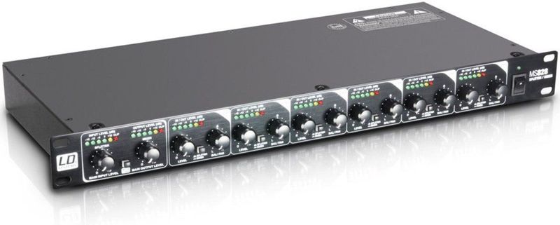 LD Systems - MS 828 - 19 inch - 8-kanaals Splitter/Mixer