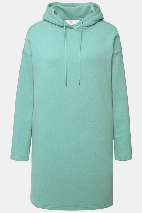 Sweatkleid, oversized, Kapuze, Langarm