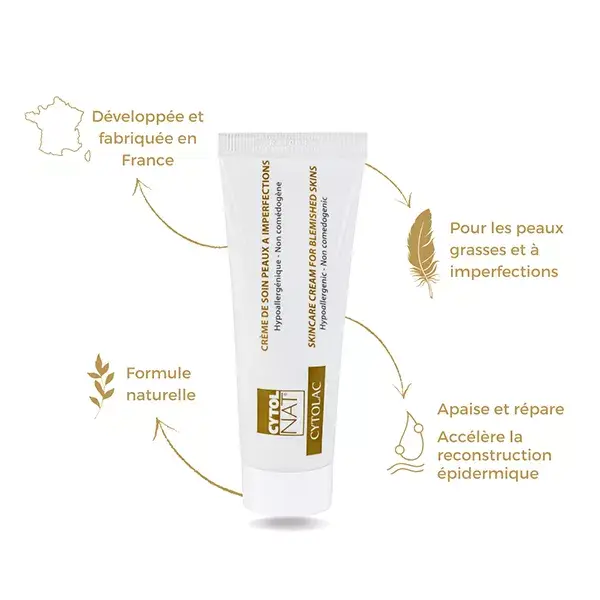 Cytolnat - Creme para a pele Cytolac com tendência a acne