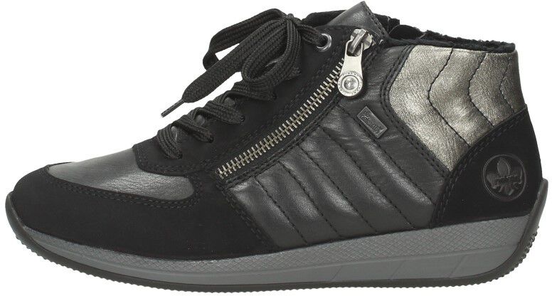 Rieker Veterschoenen Hoog zwart