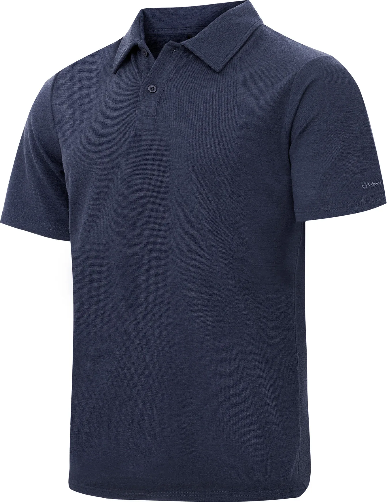Urberg Merino Wool Polo Tee Men Blue Nights