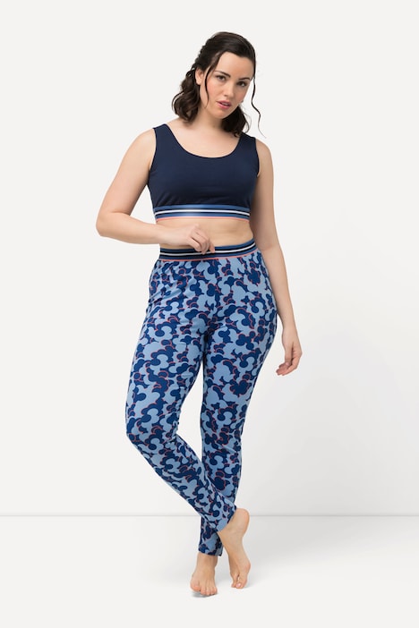 Loungewear-Leggings, 2er-Pack, uni/Muster