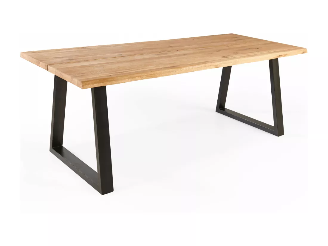 Table à manger en bois bords irréguliers 240 x 95 x 75cm