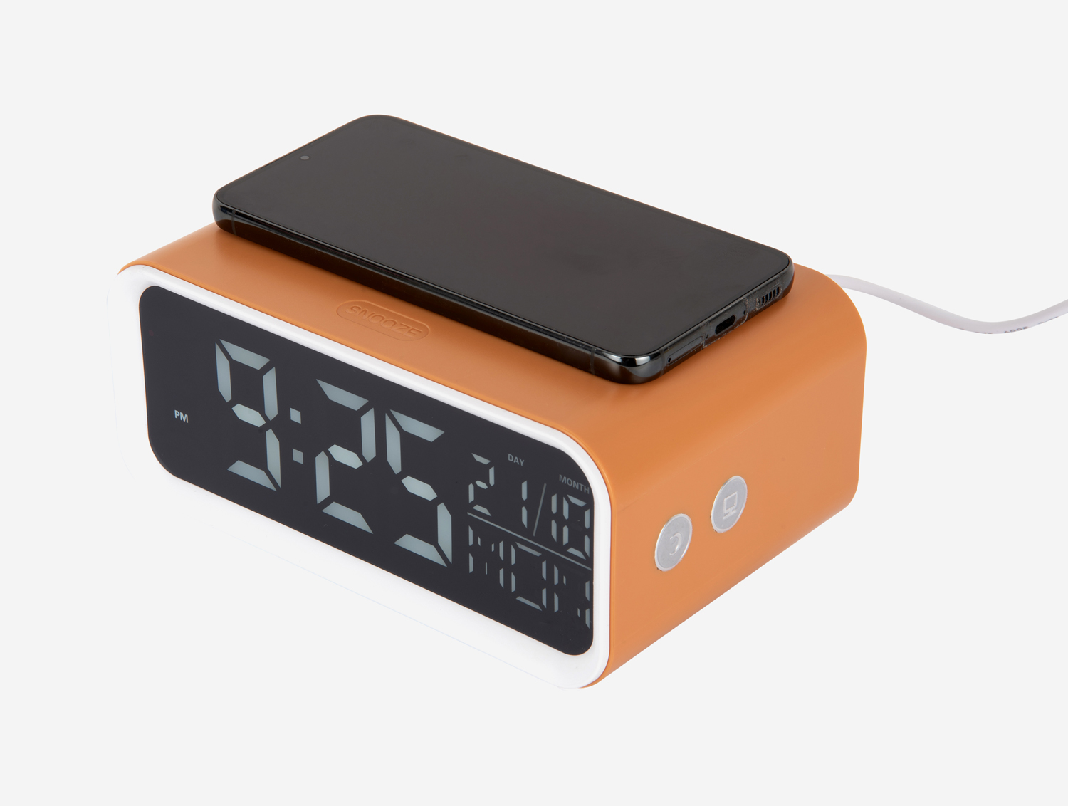Wekker Chunky LED - Okergeel