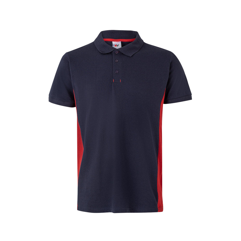 Velilla 36039 - Polo piqué bicolore (180g/m²), manches courtes, en coton (60%) et polyester (40%)