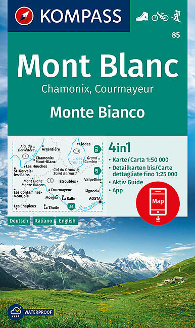 KOMPASS - 85 MONT BLANC 1 50 000