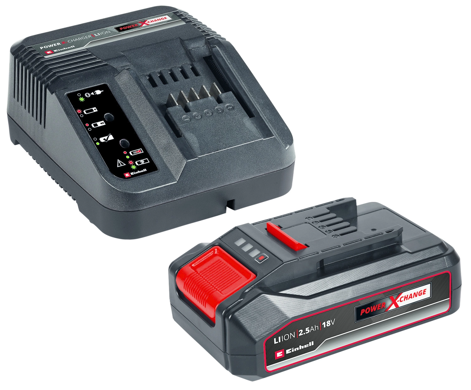 Einhell 18V Power-X-Change Li-Ion accu starterset incl. lader (1x 2.5Ah)