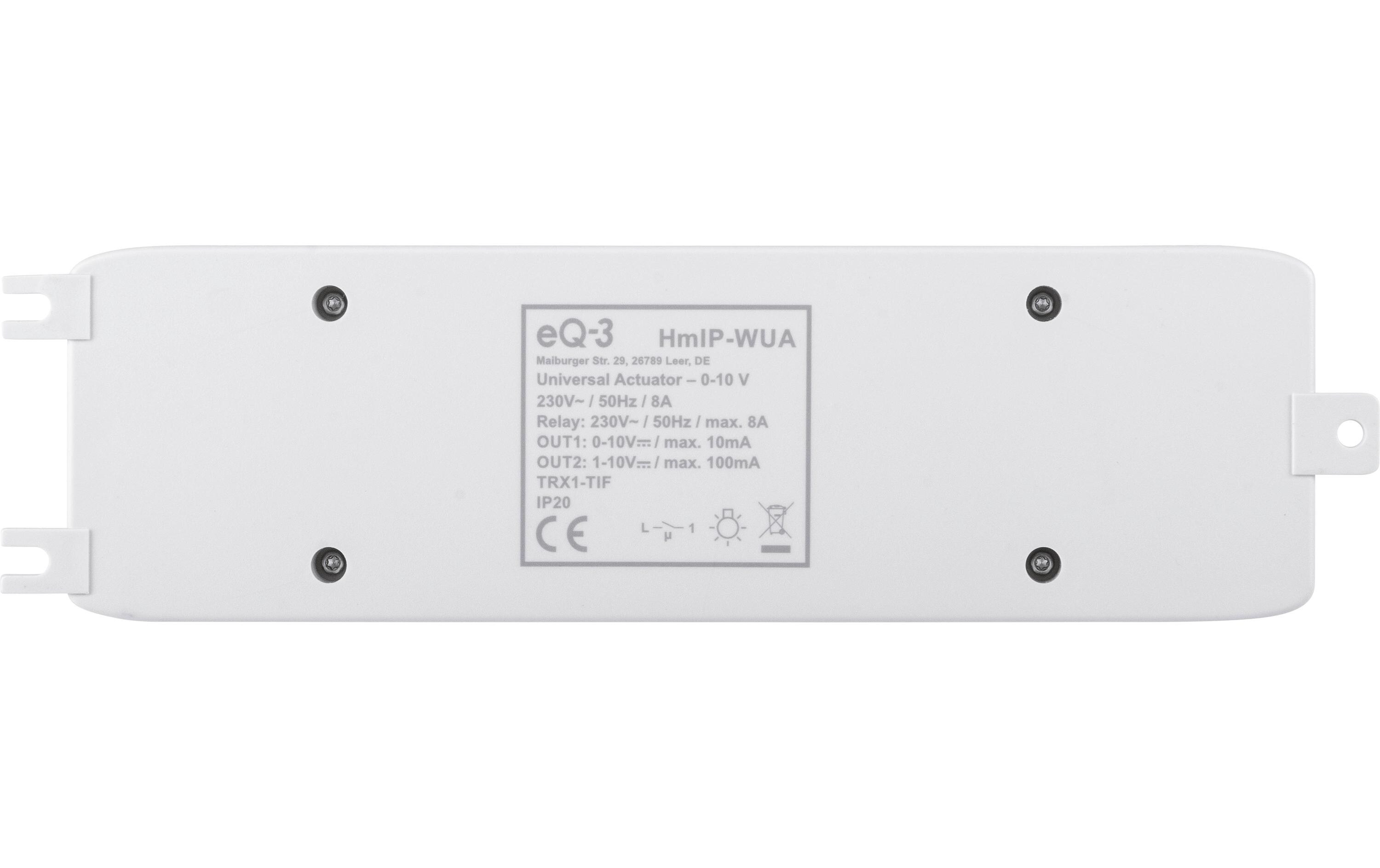 Smart Home Universal Schaltaktor 0-10 VHmIP-WUA Universeller Schaltaktor für Unterputzmontage – HmIP-WUA