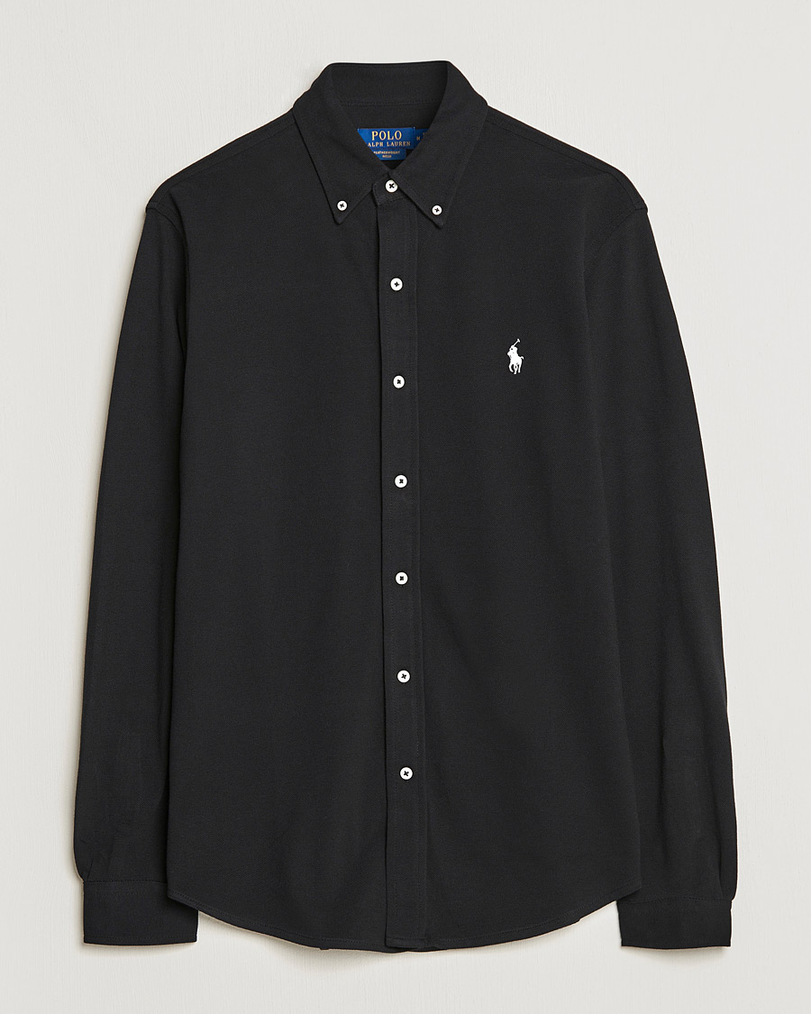 Polo Ralph Lauren Featherweight Mesh Shirt Polo Black