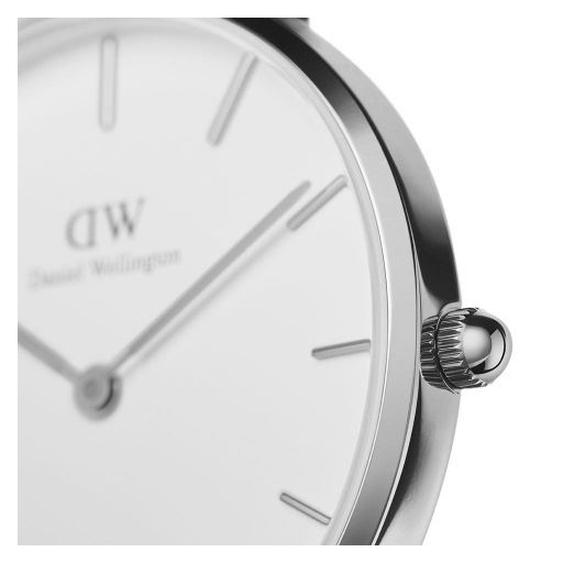 Daniel Wellington Classic Petite Sterling ADW00100164 Dameur, Stål/Hvid, 32 mm