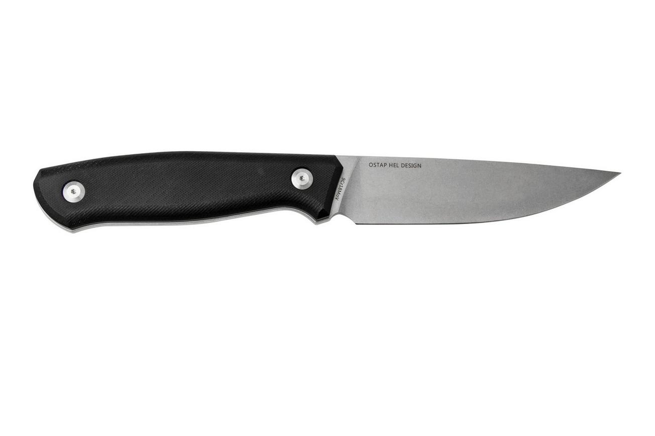 Real Steel Arbiter Stonewashed 3811 vaststaand mes, Ostap Hel design