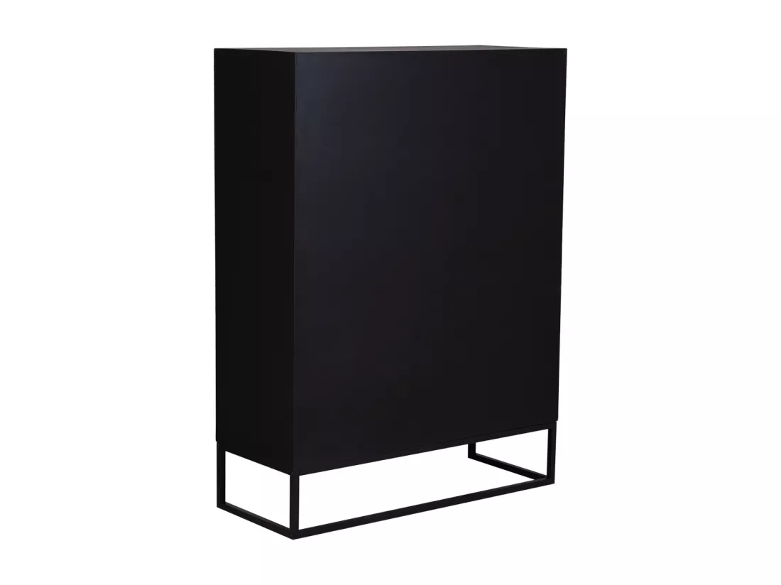 Vitrine 3 portes et 3 tiroirs, bois, 100x40x135h cm