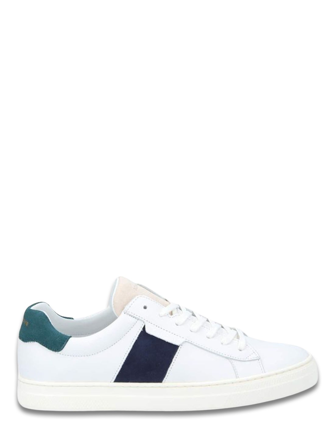 schmoove Baskets de ville Homme Spark Gang M Blanc/Noir Cuir