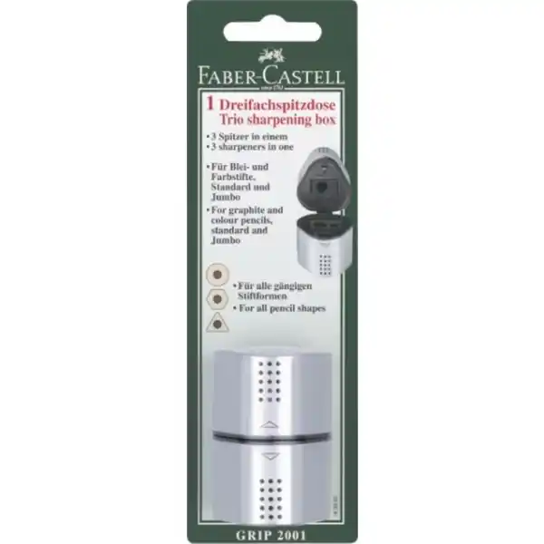 Grip 2001 Dreifachspitzdose, silber