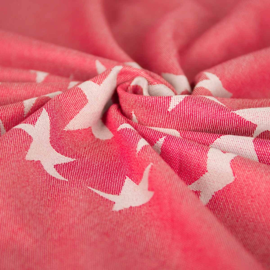 Hoppediz Babytragetuch Ring-Sling Los Angeles rot