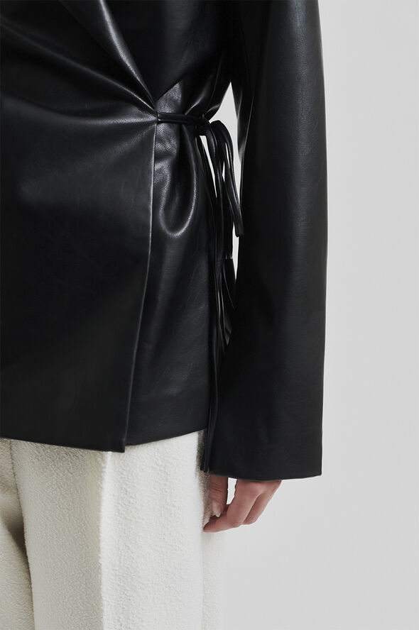 Second Female Seema Wrap Blazer Black