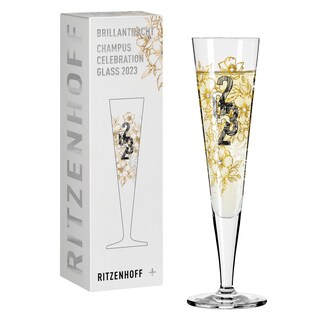 RITZENHOFF Champagnerglas BRILLIANTNACHT R. BOHNENBERG mit edlen Kristallen