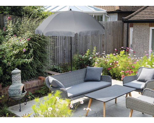 Soluna parasol Ø 180 cm grijs