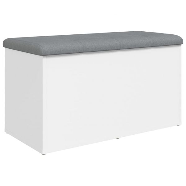 Banco de Arrumação 82x42x45 cm Derivados de Madeira Branco