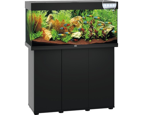 JUWEL Rio 180 SBX aquariumcombinatie met ledverlichting, verwarming, filter en zwarte kast