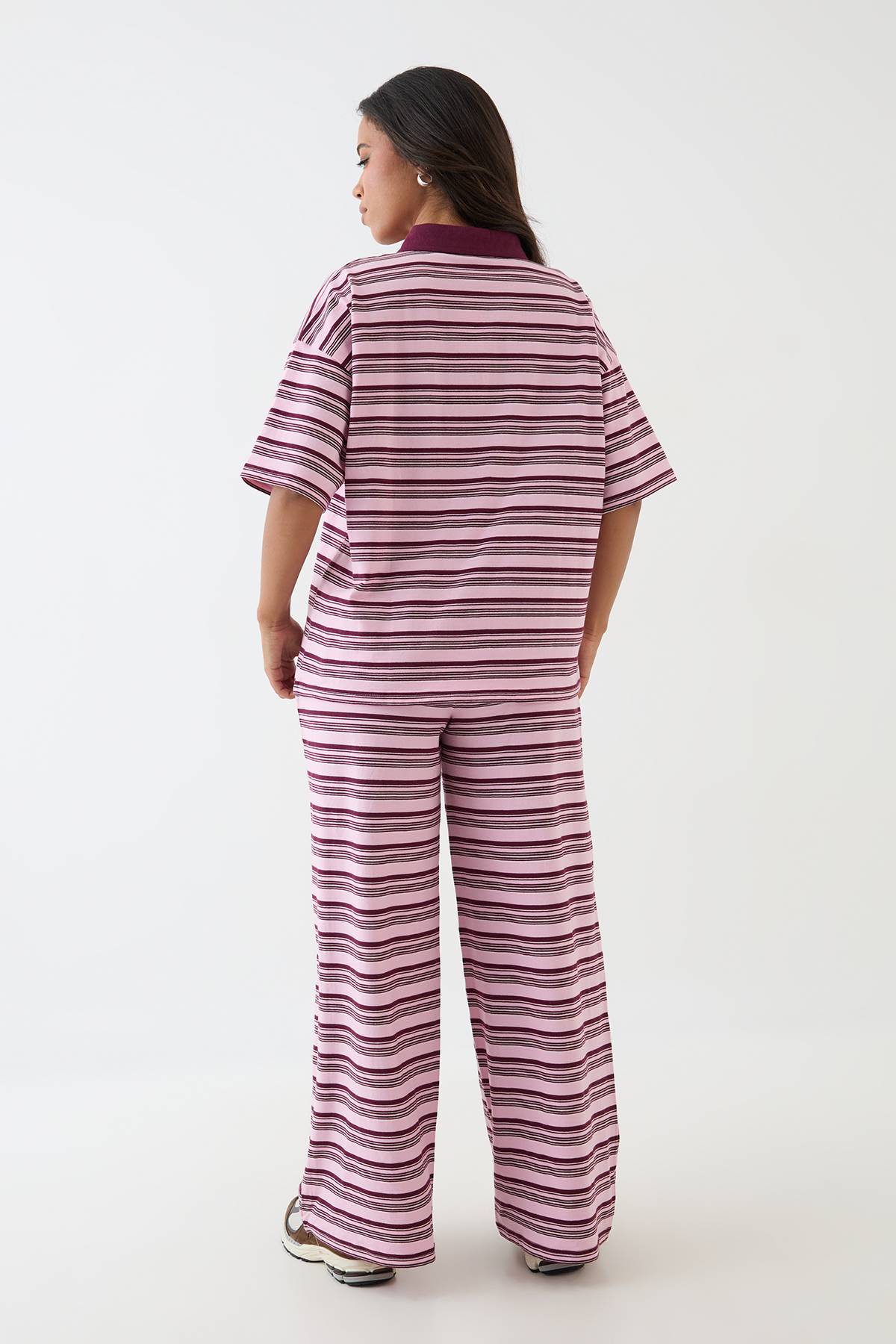 Pantalon Large À Rayures Dsgn Studio