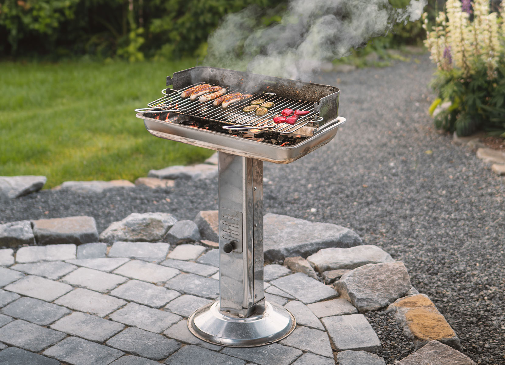 Landmann Edelstahl-Säulengrill Texas 52,5x75x32,5cm