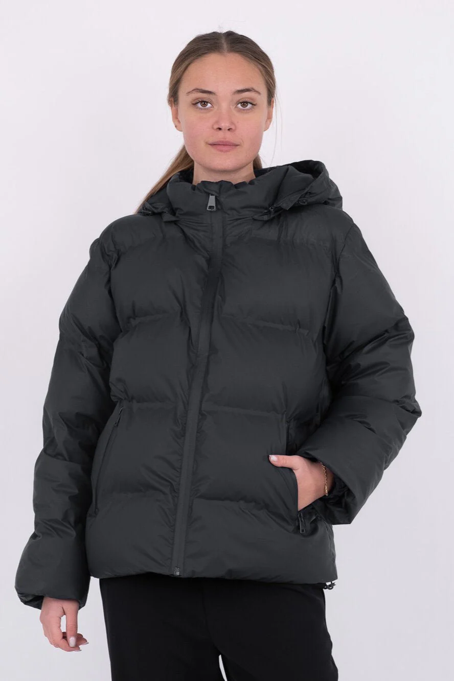 Neo Noir  Fox Puffer dunjakke - Sort