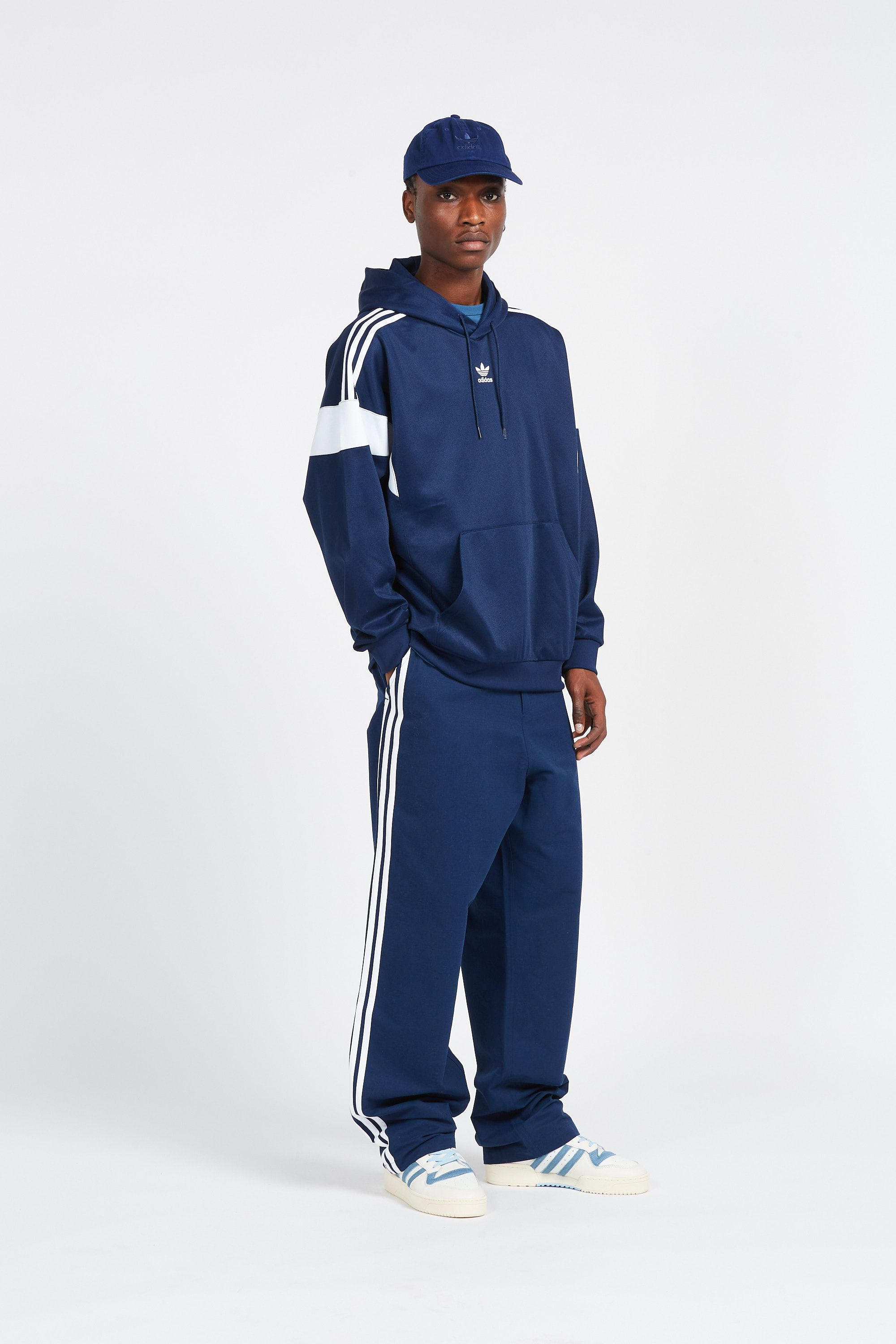 ADIDAS Sweat CUTLINE HOODY Bleu